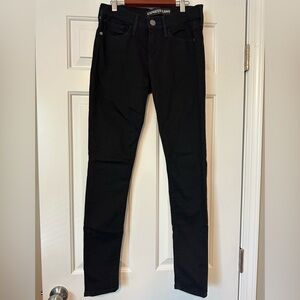 Express Women’s Black Mid Rise Skinny Jeans